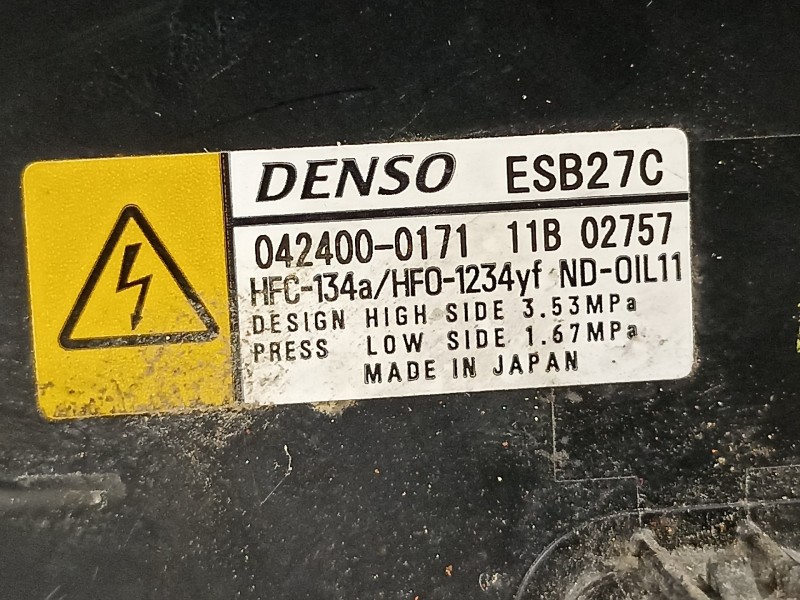 Recambio de compresor aire acondicionado para toyota rav 4 advance hybrid referencia OEM IAM 424000171  