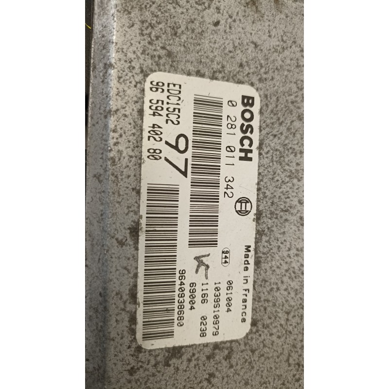 Recambio de centralita motor uce para citroën jumpy combi confort (5/6 plazas) referencia OEM IAM 9659440280 0281011342 