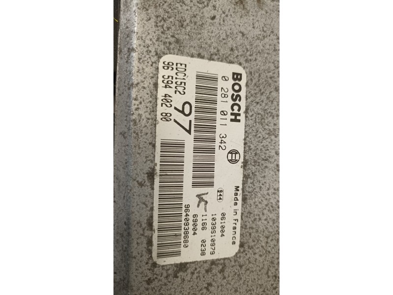 Recambio de centralita motor uce para citroën jumpy combi confort (5/6 plazas) referencia OEM IAM 9659440280 0281011342 