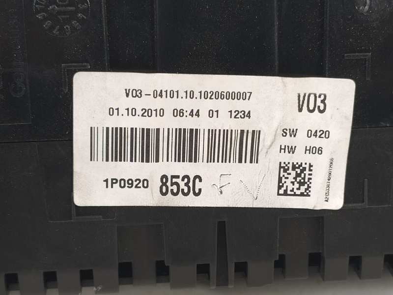 Recambio de cuadro instrumentos para seat leon (1p1) style ecomotive referencia OEM IAM 1P0920853C  