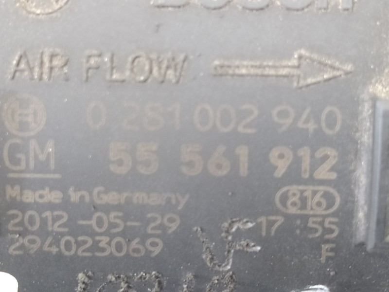 Recambio de caudalimetro para opel corsa d catch me referencia OEM IAM 281002940  