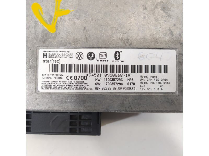 Recambio de modulo electronico para seat leon (1p1) reference referencia OEM IAM 1Z0035729C   Recambio de modulo electronico para seat leon (1p1) reference referencia OEM IAM 1Z0035729C