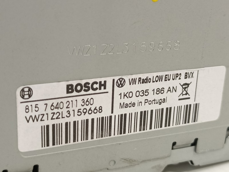 Recambio de sistema audio / radio cd para volkswagen golf vi (5k1) gti referencia OEM IAM 1K0035186AN  