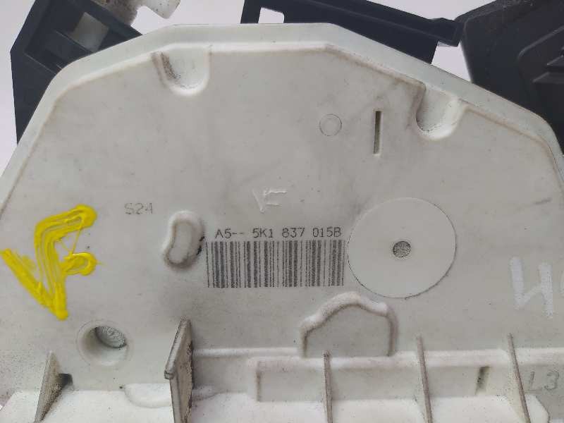 Recambio de cerradura puerta delantera izquierda para volkswagen golf vi (5k1) advance referencia OEM IAM 5K1837015B  