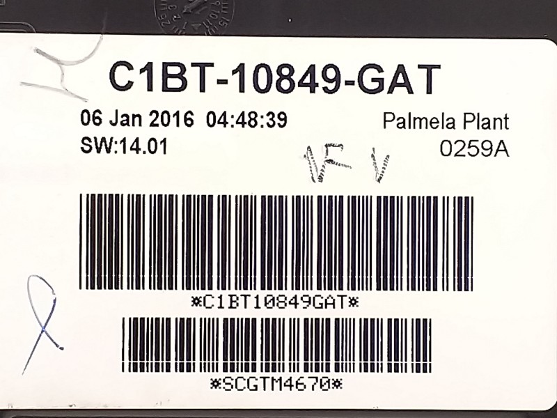 Recambio de cuadro instrumentos para ford fiesta (ccn) trend referencia OEM IAM C1BT10849GAT  