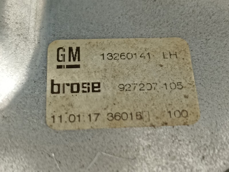 Recambio de elevalunas trasero izquierdo para opel zafira (c) excellence start/stop referencia OEM IAM 13260141  