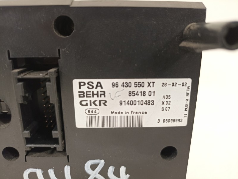 Recambio de mando climatizador para peugeot 206 cc cc referencia OEM IAM 96430550XT  