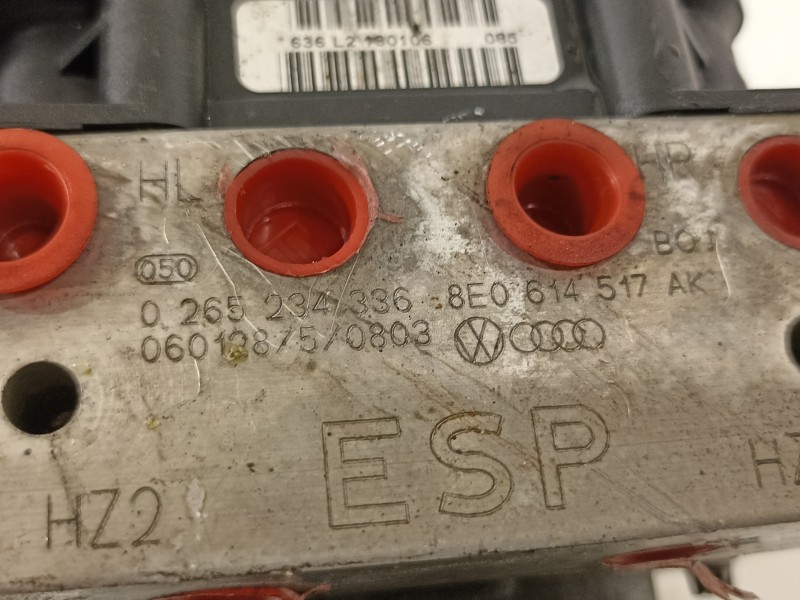 Recambio de abs para audi a4 berlina (8e) 2.0 tdi 16v (103kw) referencia OEM IAM 8E0614517AK  