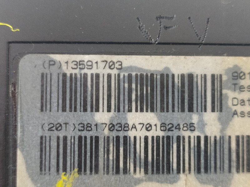 Recambio de modulo electronico para opel zafira (c) excellence start/stop referencia OEM IAM 13591703  