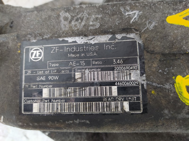 Recambio de diferencial trasero para mercedes-benz clase m (w163) 270 cdi (163.113) referencia OEM IAM A16335020 9999062027 AE15