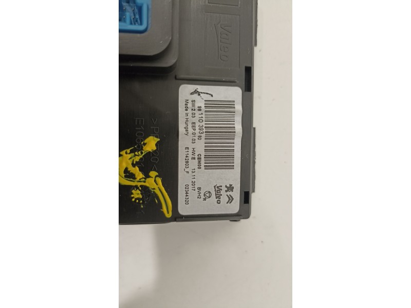 Recambio de modulo electronico para peugeot 308 access referencia OEM IAM 9811039380  
