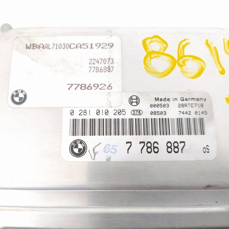 Recambio de centralita motor uce para bmw serie 3 berlina (e46) 320d referencia OEM IAM 13617786887 0281010205 7786926