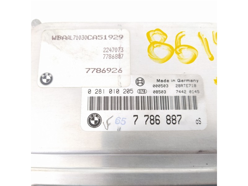 Recambio de centralita motor uce para bmw serie 3 berlina (e46) 320d referencia OEM IAM 13617786887 0281010205 7786926