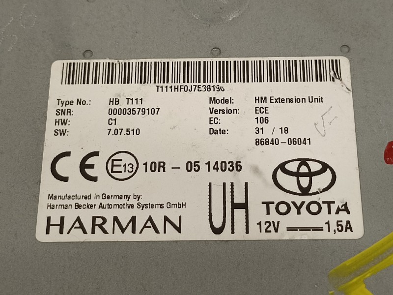 Recambio de modulo electronico para toyota rav 4 advance hybrid referencia OEM IAM 8684006041  