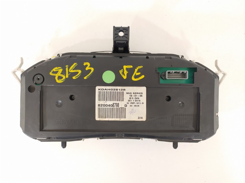 Recambio de cuadro instrumentos para renault megane ii classic berlina confort dynamique referencia OEM IAM 8200408798D  