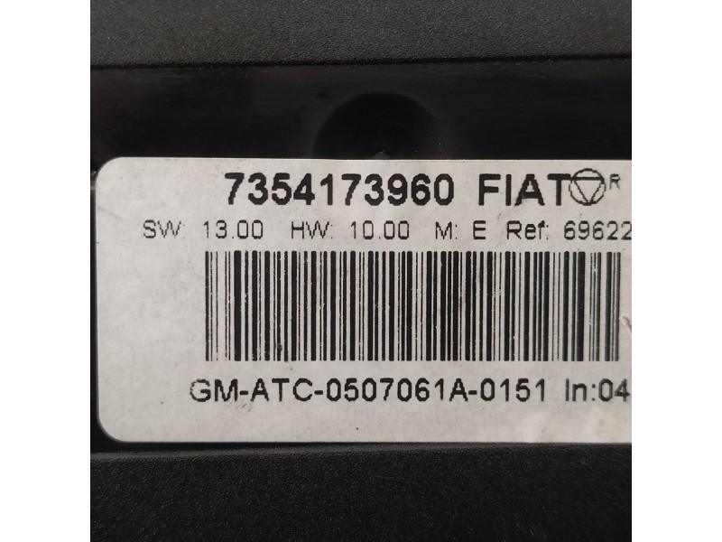 Recambio de mando climatizador para fiat croma (194) 1.9 16v multijet dynamic referencia OEM IAM 7354173960  