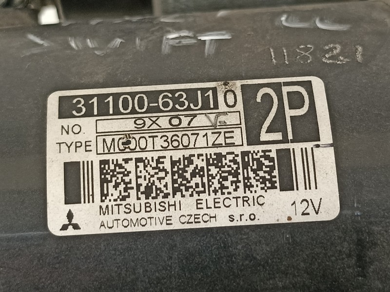 Recambio de motor arranque para suzuki swift berlina (mz) gl (5-ptas.) referencia OEM IAM 3110063J1 M00T36071ZE 