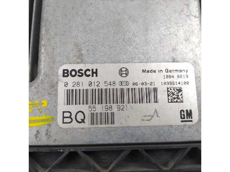 Recambio de centralita motor uce para opel astra gtc sport referencia OEM IAM 55198921 0281012548 