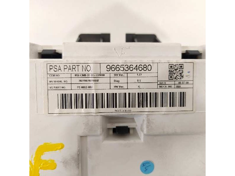 Recambio de cuadro instrumentos para citroën c5 berlina exclusive referencia OEM IAM 9665364680  