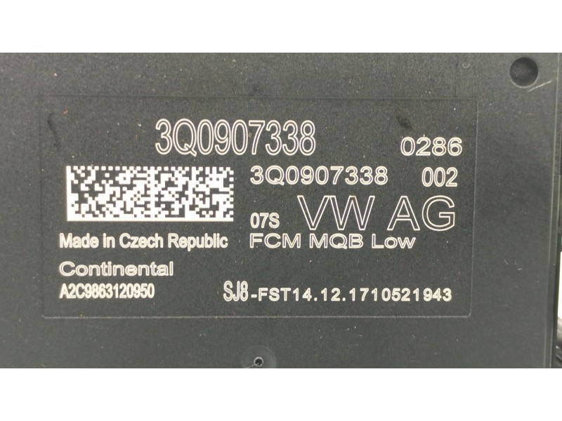Recambio de modulo electronico para seat leon (5f1) fr plus referencia OEM IAM 3Q0907338 A2C9863120950 