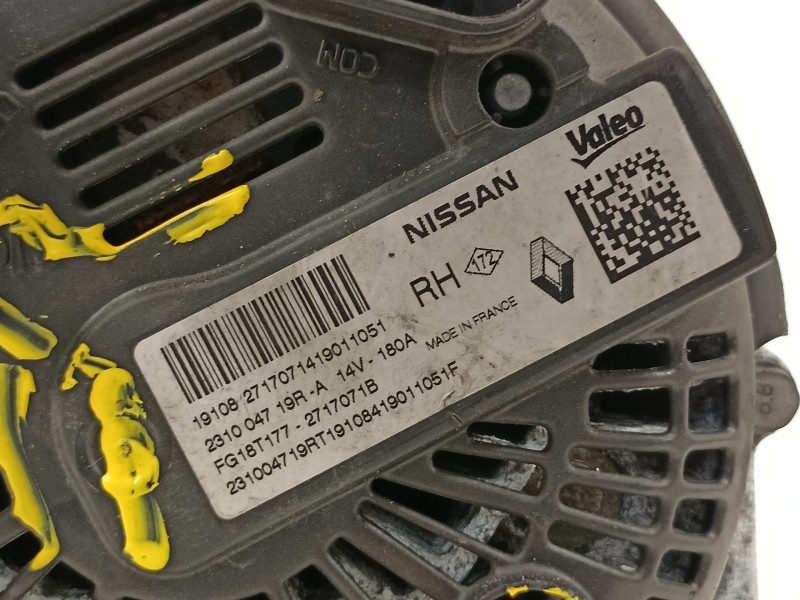 Recambio de alternador para dacia sandero comfort referencia OEM IAM 231004719R  