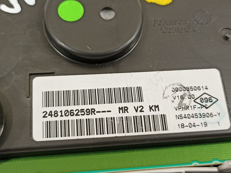 Recambio de cuadro instrumentos para dacia sandero comfort referencia OEM IAM 248106259R  