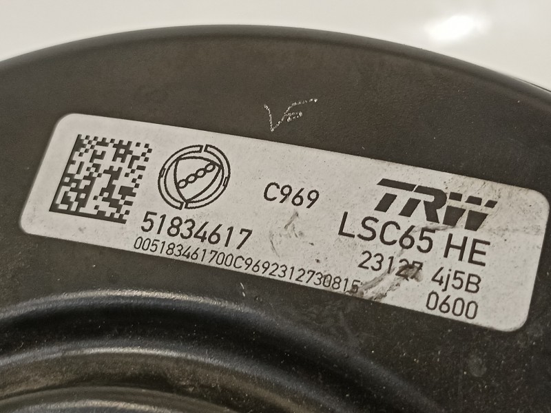 Recambio de servofreno para fiat 500 abarth referencia OEM IAM 51834617  