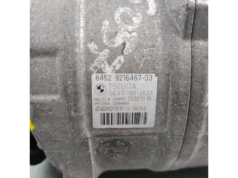 Recambio de compresor aire acondicionado para bmw x3 (f25) xdrive 20d referencia OEM IAM 64529216467 4471502627 7SEU17A