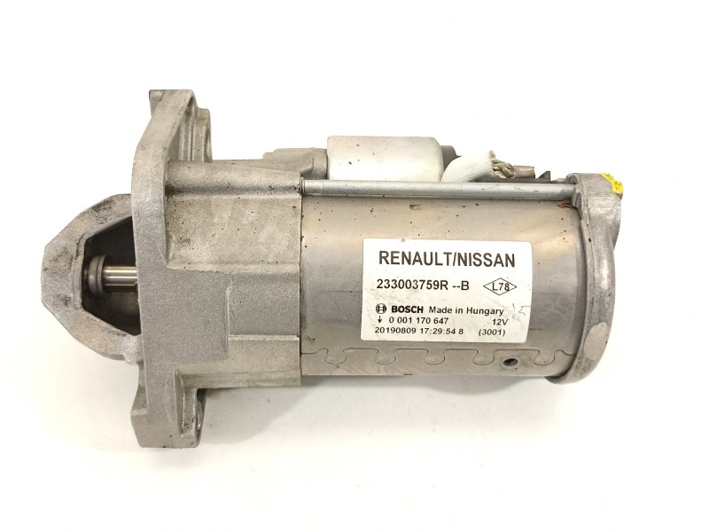 Recambio de motor arranque para dacia sandero stepway comfort referencia OEM IAM 233003759R  
