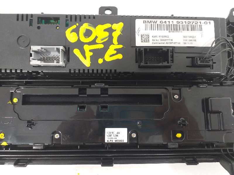 Recambio de mando climatizador para bmw x3 (f25) xdrive 20d referencia OEM IAM 64119312721 9208591 