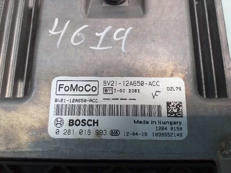 Recambio de centralita motor uce para ford fiesta (cb1) titanium referencia OEM IAM BV2112A650ACC 0281018993 