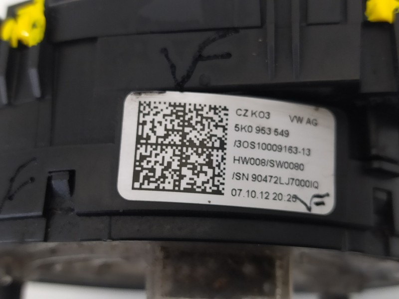 Recambio de anillo airbag para skoda octavia berlina (1z3) family referencia OEM IAM 5K0953549  