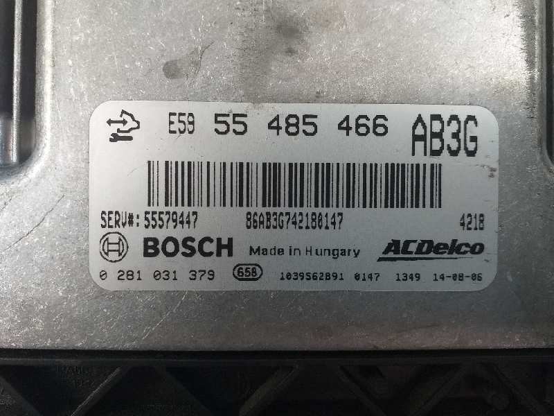 Recambio de centralita motor uce para opel insignia berlina excellence referencia OEM IAM 55485466 0281031379 55579447