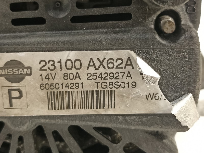 Recambio de alternador para nissan micra (k12e) acenta referencia OEM IAM 23100AX62A  