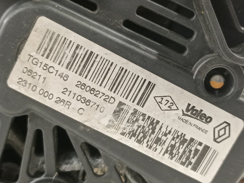 Recambio de alternador para renault scenic iii authentique referencia OEM IAM 231000026R  