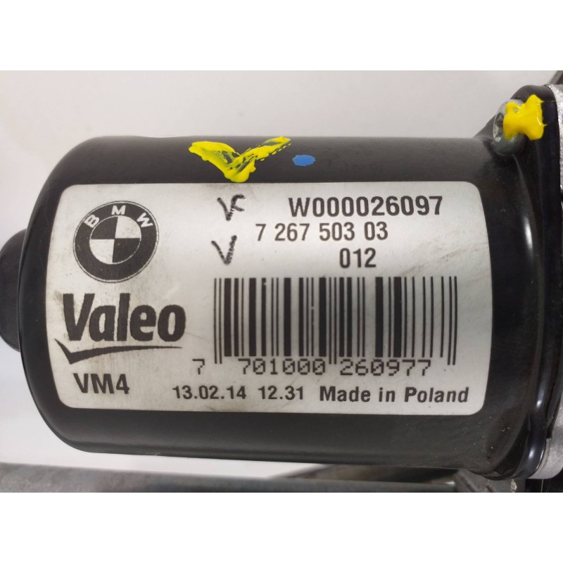 Recambio de motor limpia delantero para bmw serie 3 lim. (f30) 335i xdrive referencia OEM IAM 726750303 W000026097 