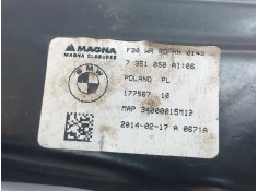 Recambio de elevalunas trasero derecho para bmw serie 3 lim. (f30) 335i xdrive referencia OEM IAM 7351050 M14647PD1  2