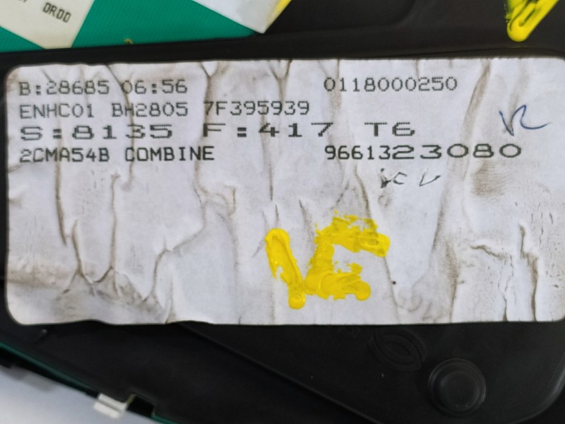 Recambio de cuadro instrumentos para peugeot 307 berlina (s2) 1.6 16v cat referencia OEM IAM 9661323080  