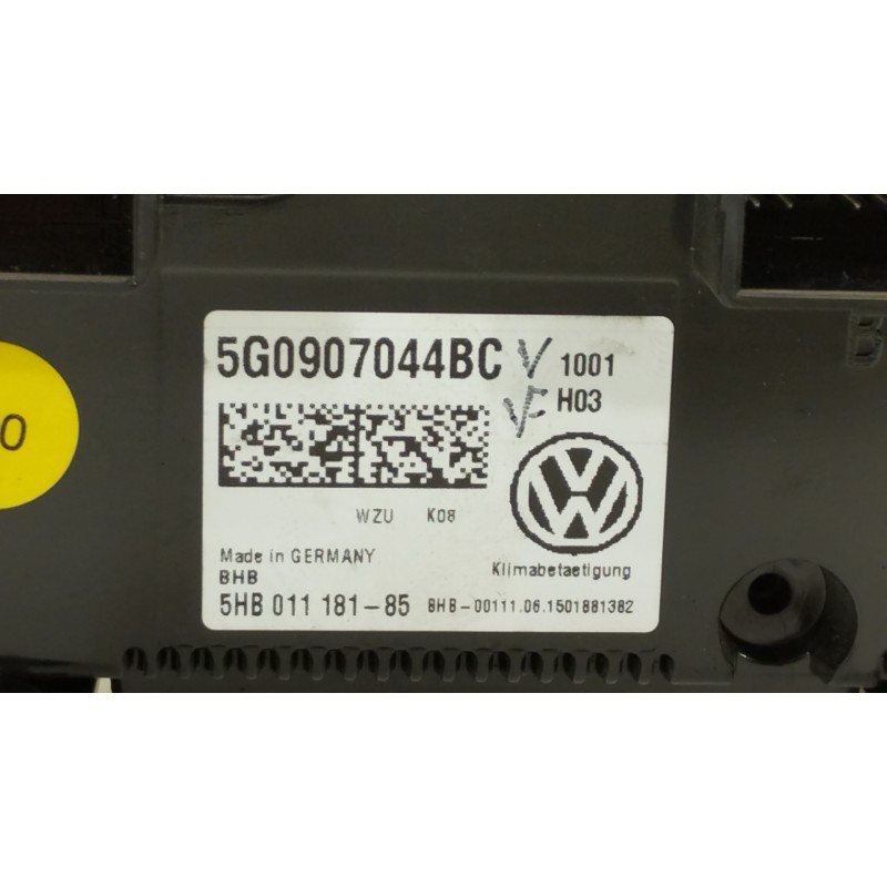 Recambio de mando climatizador para volkswagen golf vii lim. (5g1) 1.6 16v tdi dpf referencia OEM IAM 5G0907044BC 5HB011181 