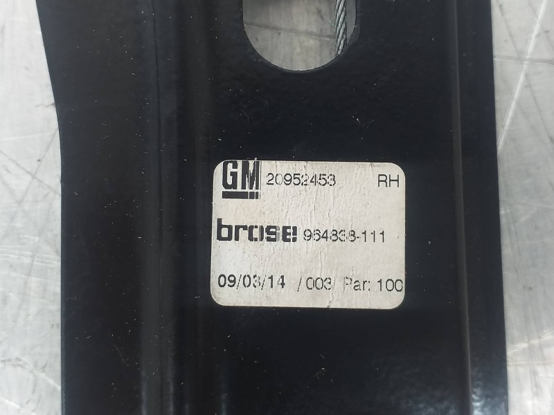 Recambio de elevalunas delantero derecho para opel insignia berlina excellence referencia OEM IAM 20952453 964838 966432