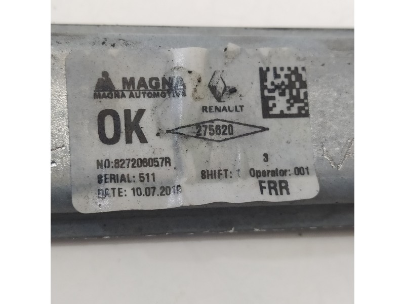 Recambio de elevalunas trasero derecho para dacia sandero stepway comfort referencia OEM IAM 827206057R  