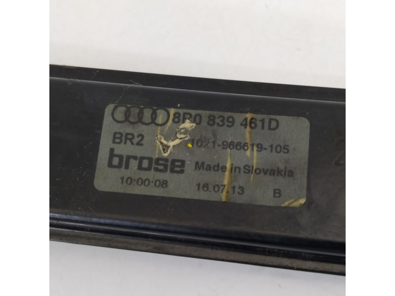 Recambio de elevalunas trasero izquierdo para audi q5 (8r) 2.0 tdi advance quattro (130kw) referencia OEM IAM 8R0839461D  