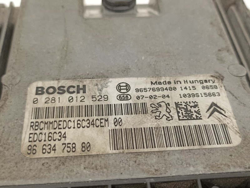 Recambio de centralita motor uce para citroën c3 hdi 70 collection referencia OEM IAM 9663475880  