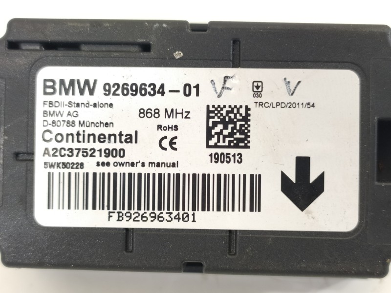 Recambio de modulo electronico para bmw serie 3 lim. (f30) 320d referencia OEM IAM 926963401 A2C37521900 5WK50228