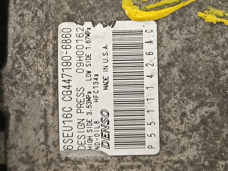 Recambio de compresor aire acondicionado para chrysler sebring berlina 2.0 crd limited referencia OEM IAM CG4471906860 6SEU16C 