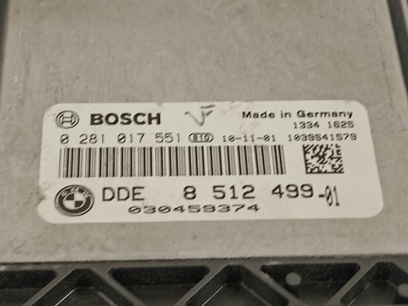 Recambio de centralita motor uce para bmw serie 1 berlina (e81/e87) 118d referencia OEM IAM 8512499  