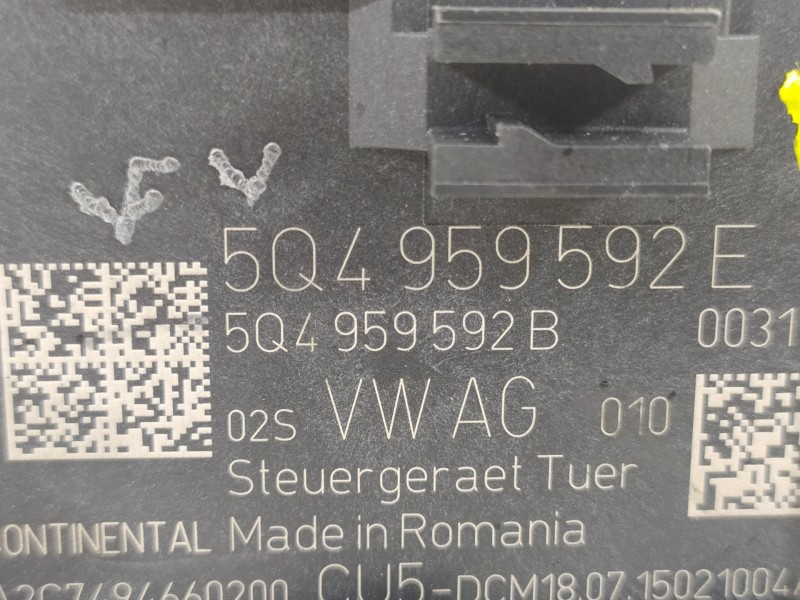 Recambio de modulo confort para seat leon (5f1) i-tech ecomotive referencia OEM IAM 5Q4959592E 5Q4959592B 