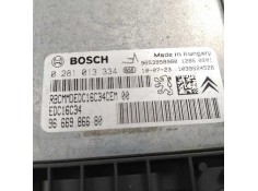 Recambio de centralita motor uce para citroën c4 picasso business class referencia OEM IAM 9666986680 0281013334  2