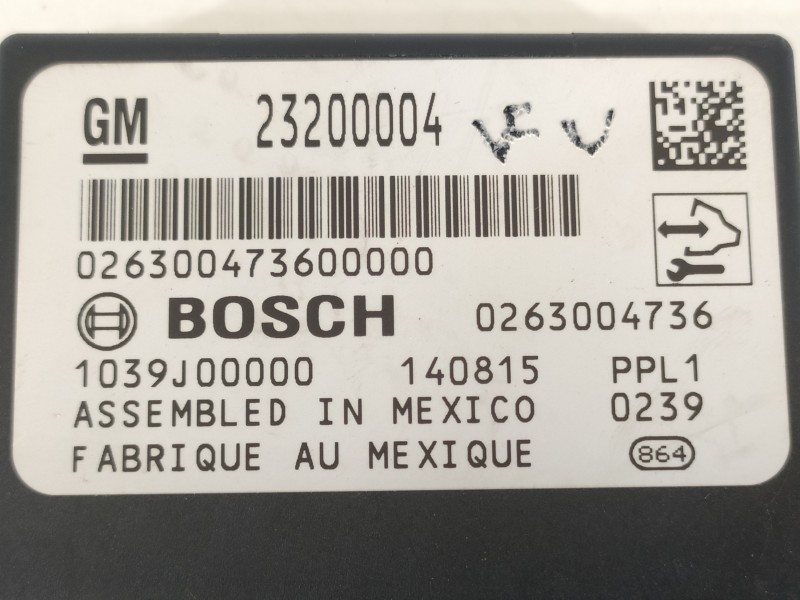 Recambio de modulo electronico para opel insignia berlina excellence referencia OEM IAM 23200004 0263004736 1039J00000