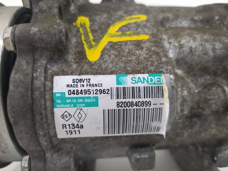 Recambio de compresor aire acondicionado para dacia logan básico referencia OEM IAM 8200840899  